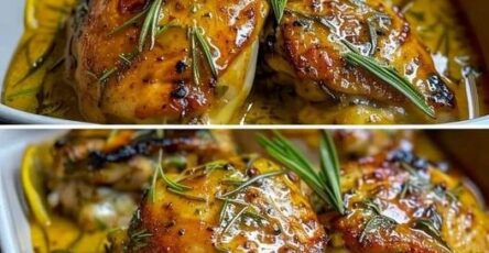 Roasted Thighs Chicken With Garlic And Rosemary