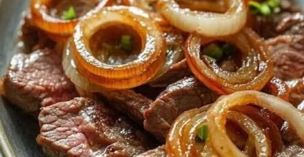 Chinese style beef with caramelized onions recipe