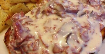 Creamed chipped beef on toast is a forgotten classic