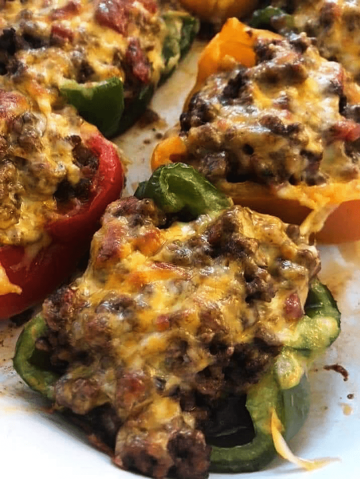 These mexican stuffed peppers are so flavorful and delicious!!