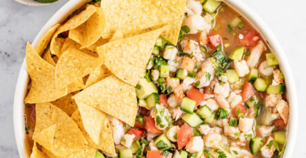 Sonora Style Ceviche De Camaron A Refreshing Seafood Delight