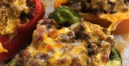 These mexican stuffed peppers are so flavorful and delicious!!