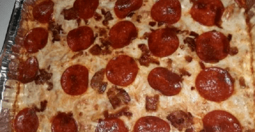 Pizza pasta casserole….so simple yet so delicious