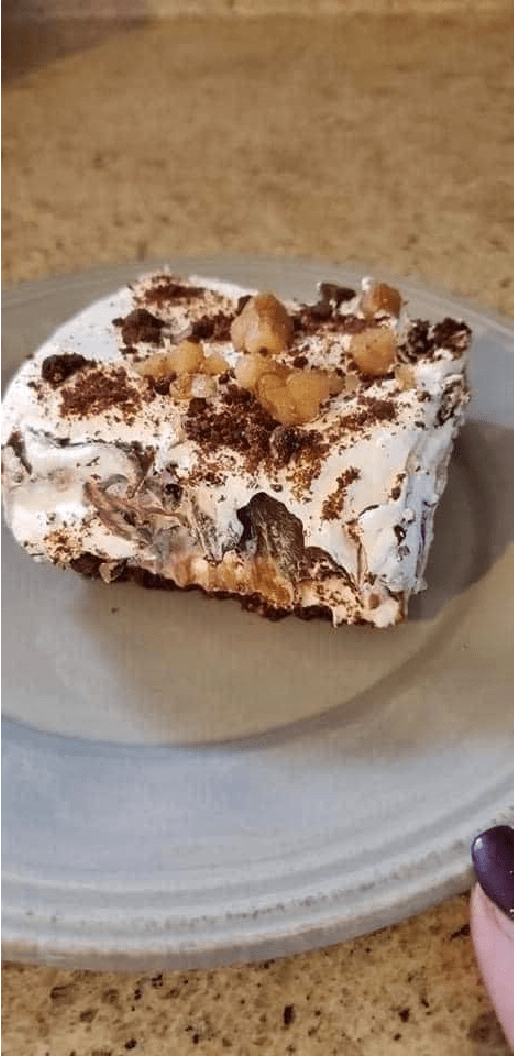 Chocolate delight – this is such a great recipe. the whole family loved it