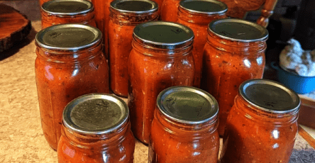 Spaghetti sauce!! ready to fill my jars and water bath, used recipe found on this site