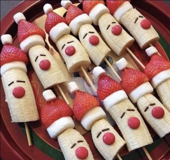 Banana Santa Skewers