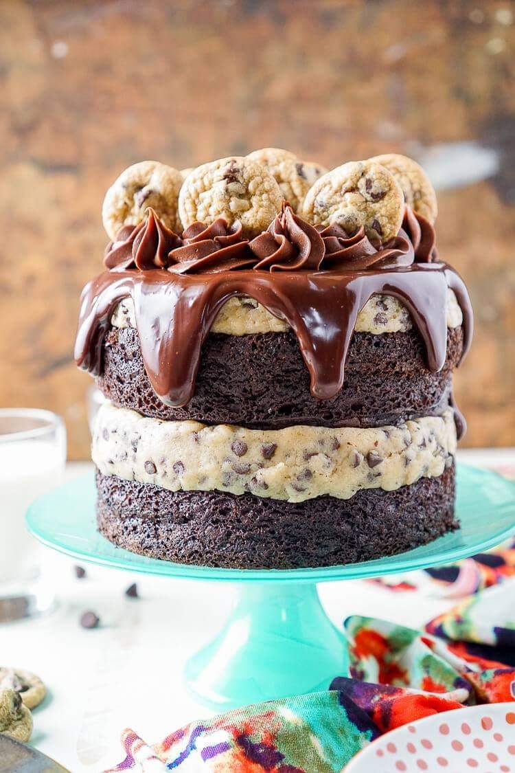Chocolate Chip Cookie Dough Cake