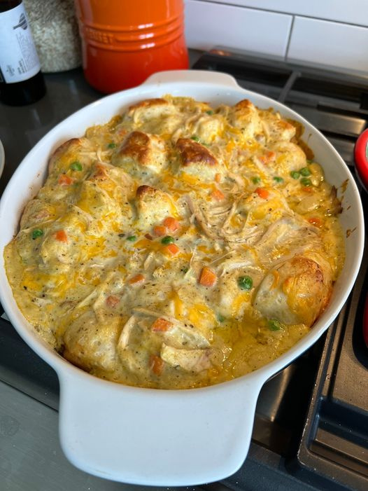 Chicken And Biscuits Casserole