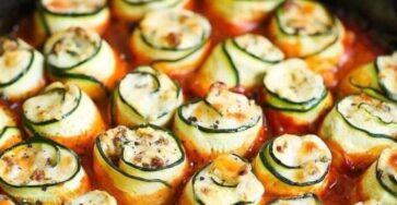 Zucchini Lasagna Roll Ups