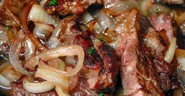 Beef Liver And Onions With White Wine