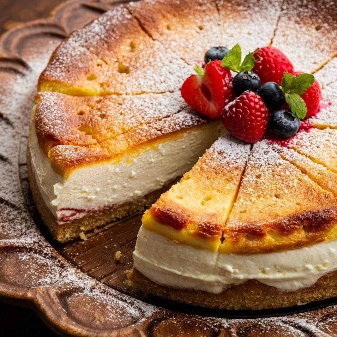 Baked Ricotta Cheesecake Sicilian Syle