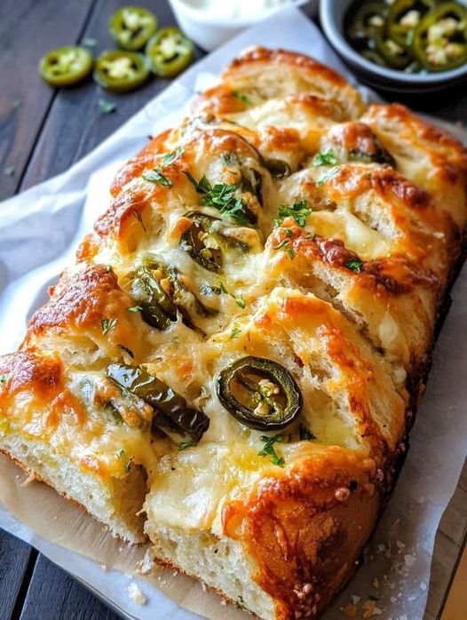 Cheddar Jalapeño Pull Apart Bread