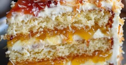 Coconut Cake With Pineapple Filling