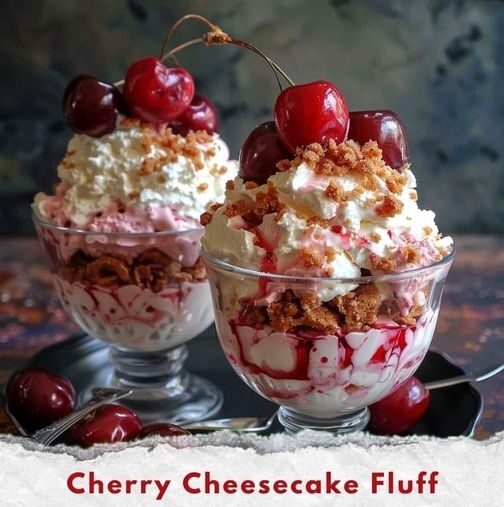 Delectable Cherry Cheesecake Fluff