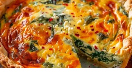 Elegant Ricotta And Spinach Quiche