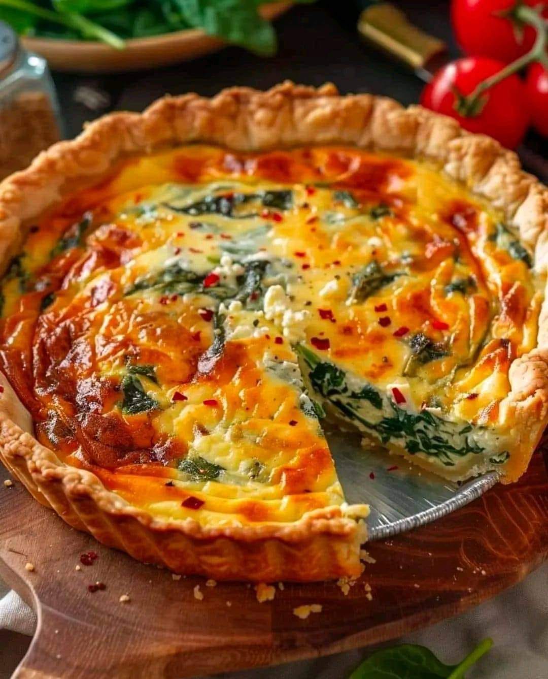 Elegant Ricotta And Spinach Quiche