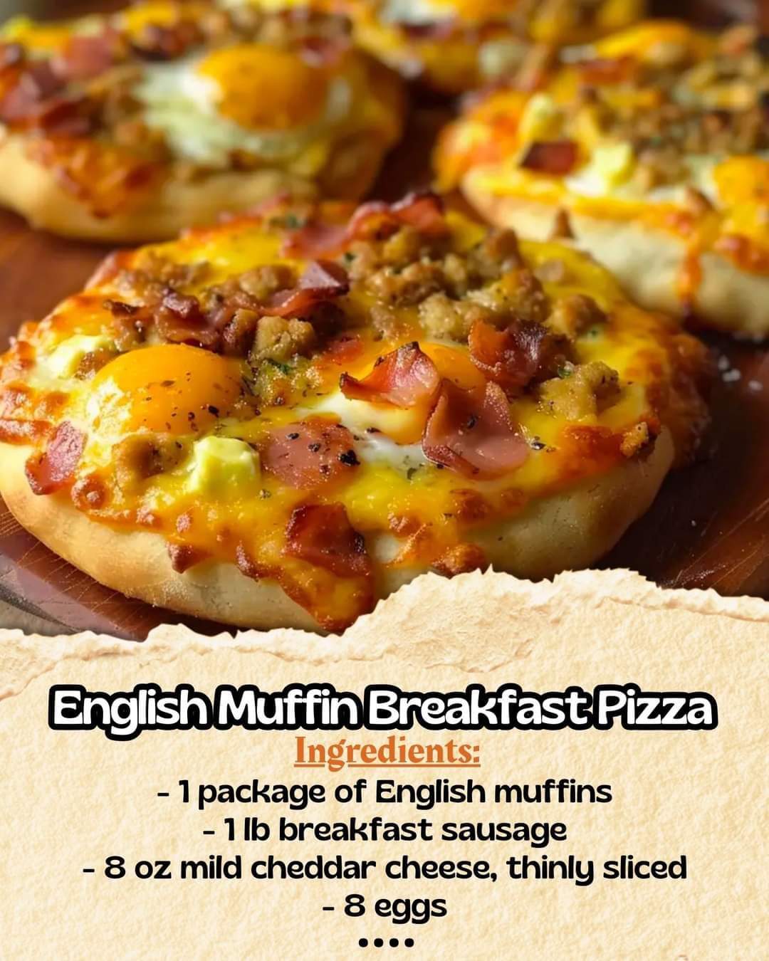 English Muffin Breakfast Pizza