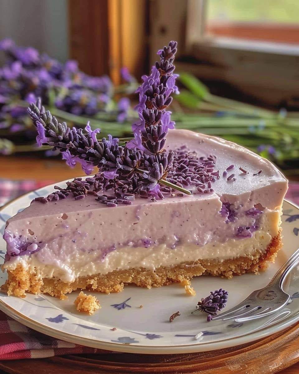 Honey Lavender Cheesecake