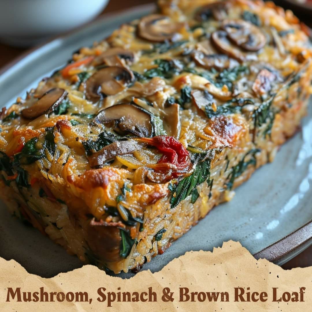 Mushroom Spinach And Brown Rice Loaf