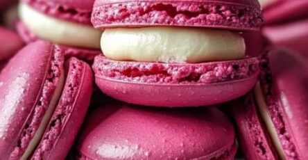 Raspberry Macarons