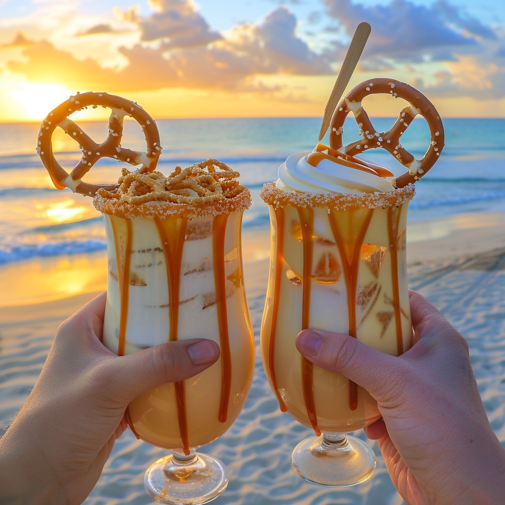 Salted Caramel Pretzel Piña Colada
