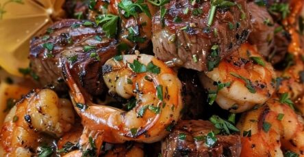 Savory Steak Bites And Shrimp