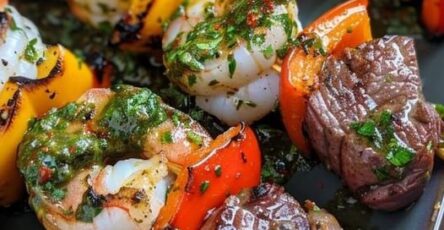 Skewers Surf & Turf Meets Chimichurri