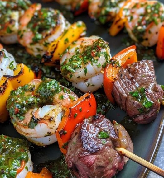 Skewers Surf & Turf Meets Chimichurri