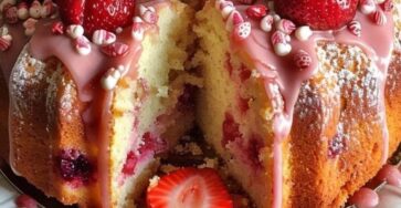 Strawberry Bliss Pound Cake
