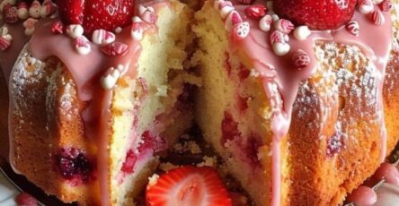 Strawberry Bliss Pound Cake