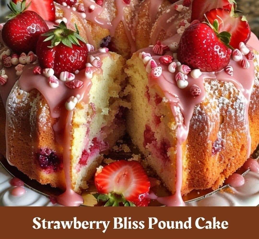 Strawberry Bliss Pound Cake