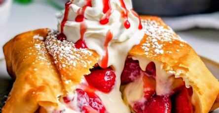 Strawberry Cream Cheese Chimichanga