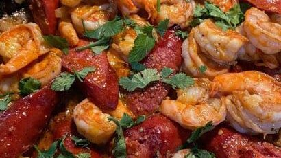 Cajun Shrimp Loaded Baked