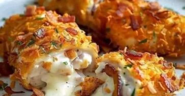 Cream Cheese Bacon Stuffed Chicken Doritos