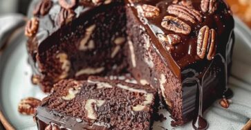 Decadent Chocolate Pecan Cake