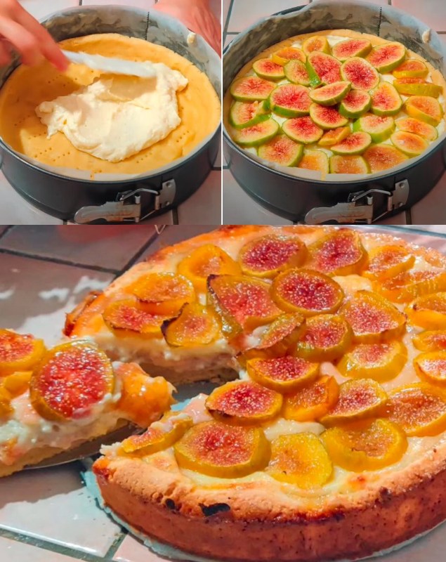 Fig Cake With Ricotta Cream