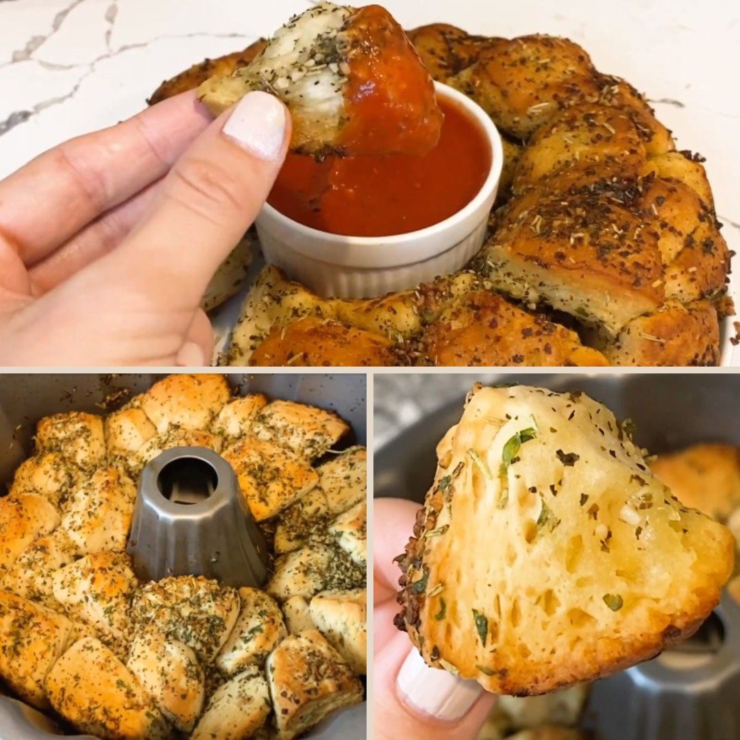 Garlic And Herb Pull Apart Bread