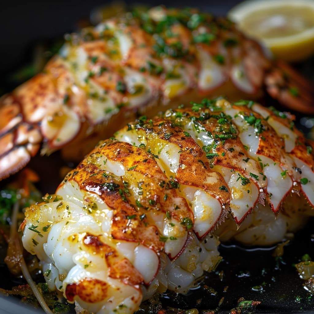 Gourmet Lemon Garlic Lobster Delight