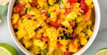 Grilled Corn And Mango Salsa
