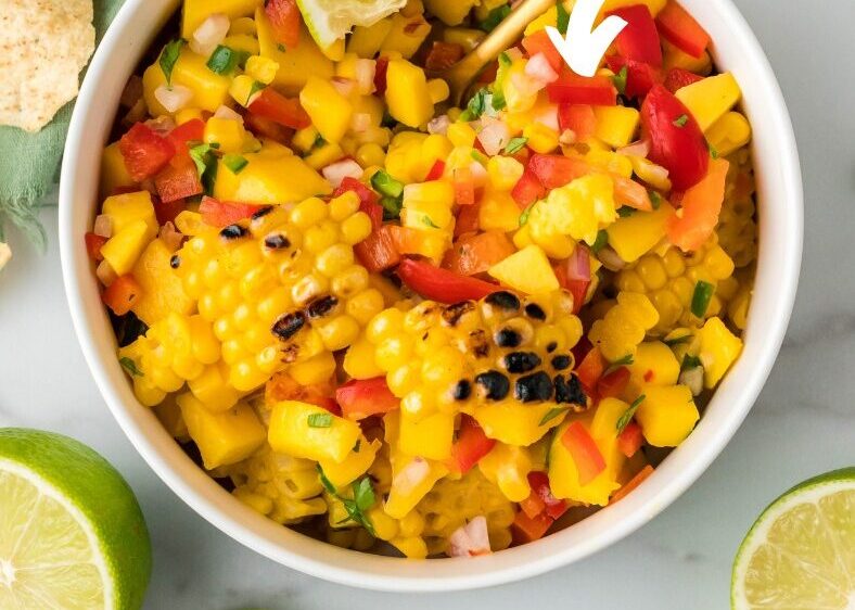 Grilled Corn And Mango Salsa