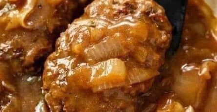 Hamburger Steak With Onion Grav