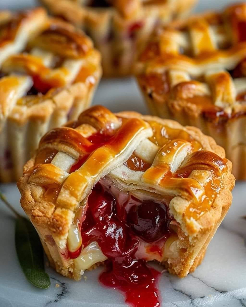 Irresistible Mini Cherry Cream Cheese Pies