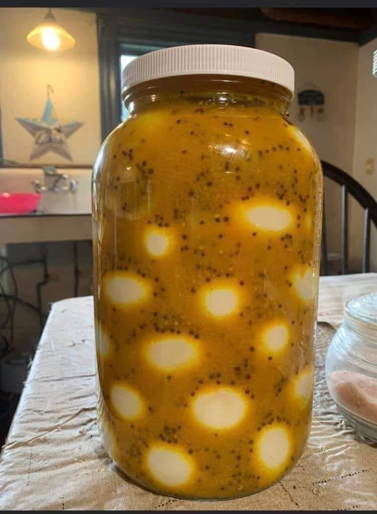 Mustard Pickled Eggs