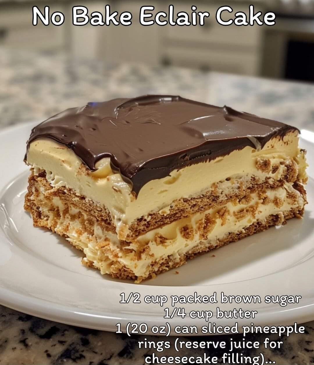 No Bake Eclair Cake