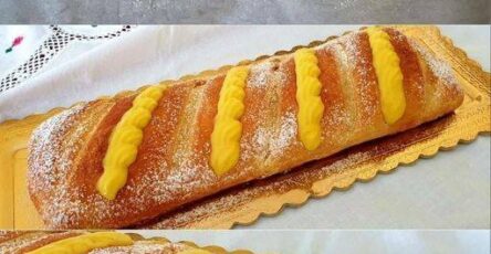 Puff Pastry Strudel With Cream
