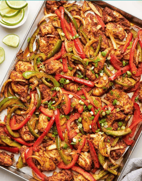 Sheet Pan Chicken Fajitas