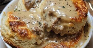 Sausage, Gravy, And Biscuit Pie