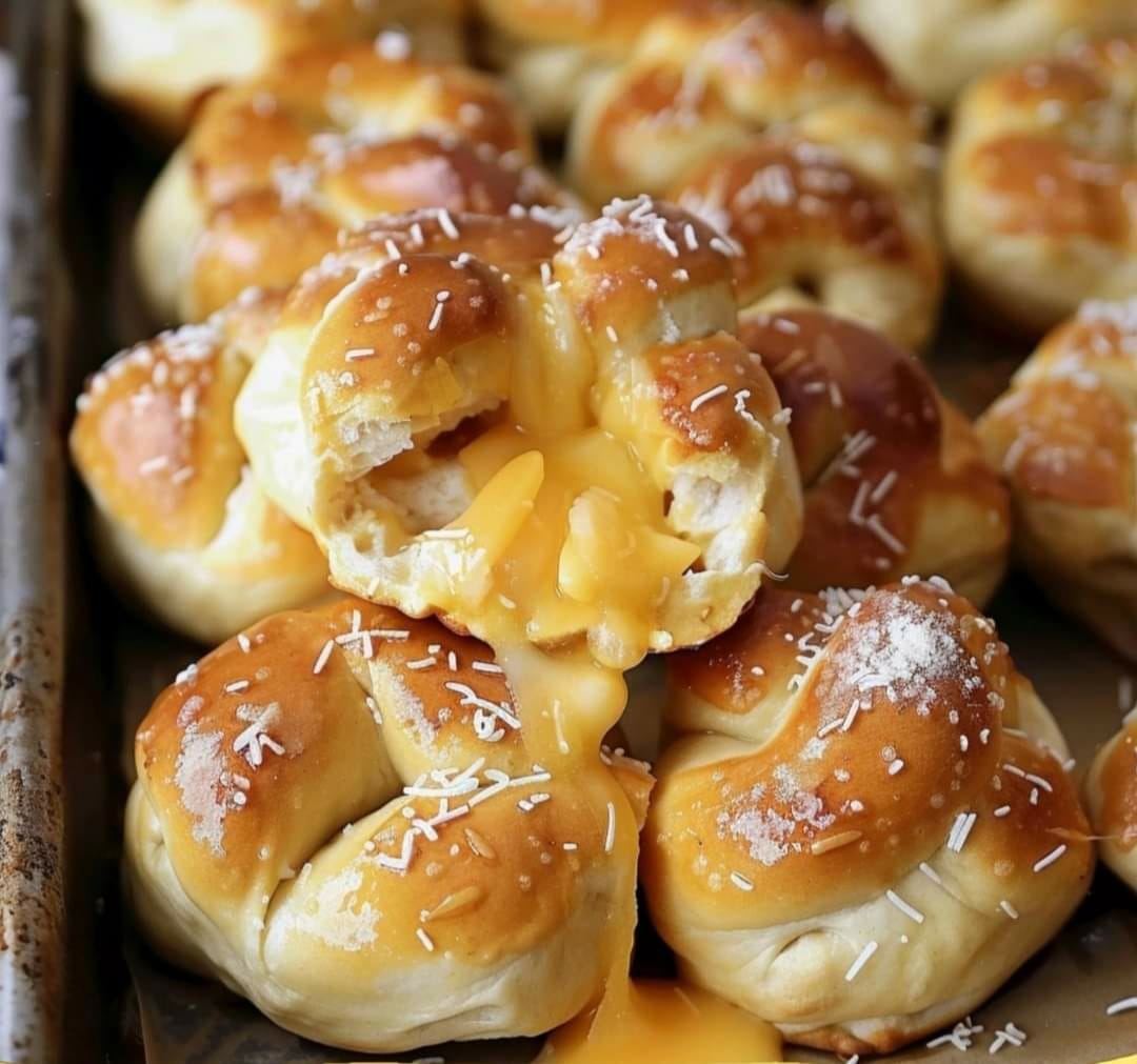Soft Pretzels With Cheese Center