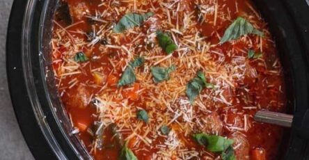 Slow Cooker Meatball Vegetable Soup