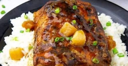 Slow Cooker Pineapple Pork Loin Roast.